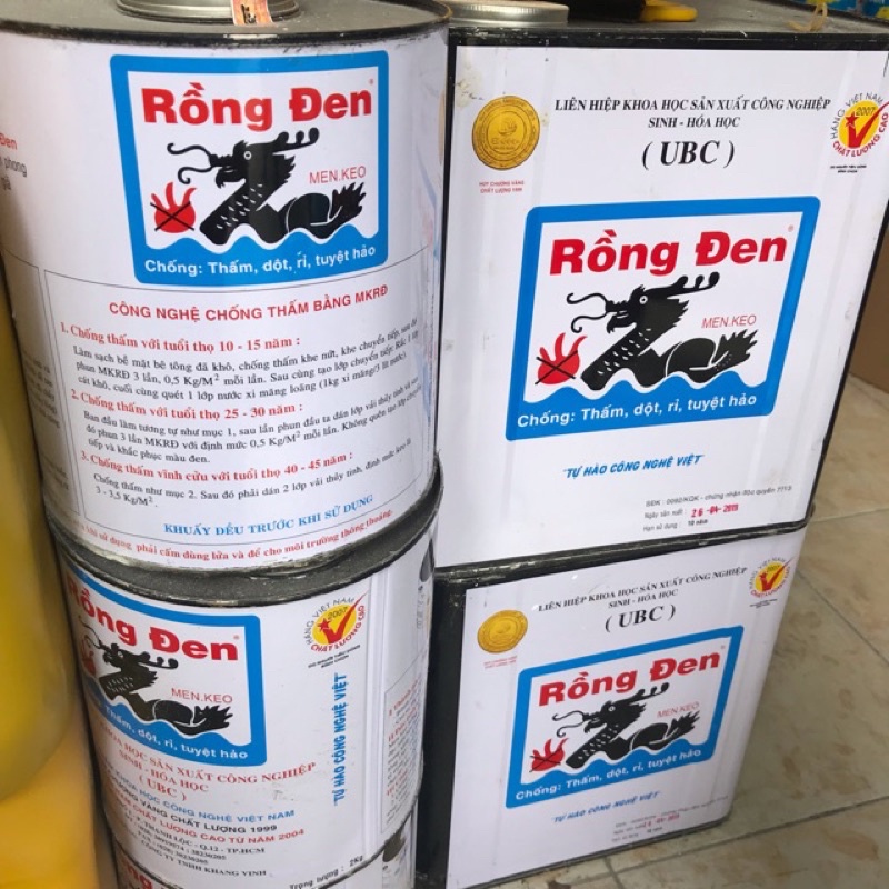 Keo Chống Thấm Rồng Đen Lon 2kg