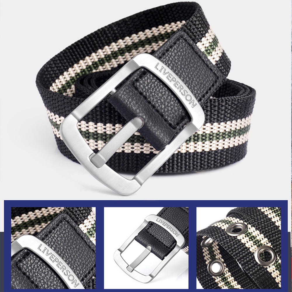 Thắt lưng nam vải bố,dây nịt nam vải dù khóa chống gỉ siêu bền cao cấp