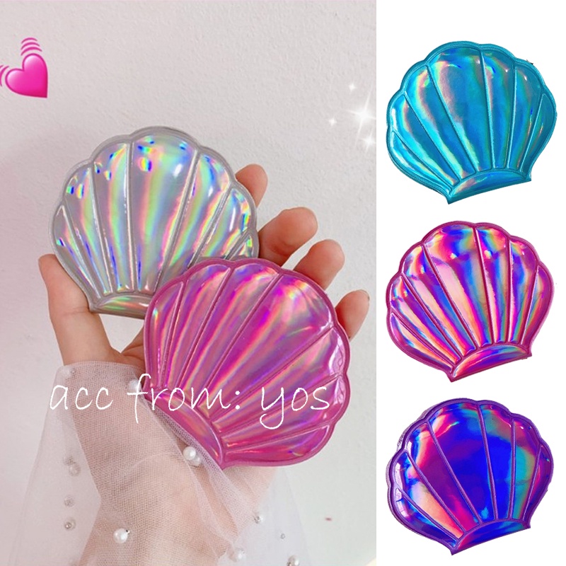 Gương cầm tay 2 mặt hình vỏ sò dễ thương