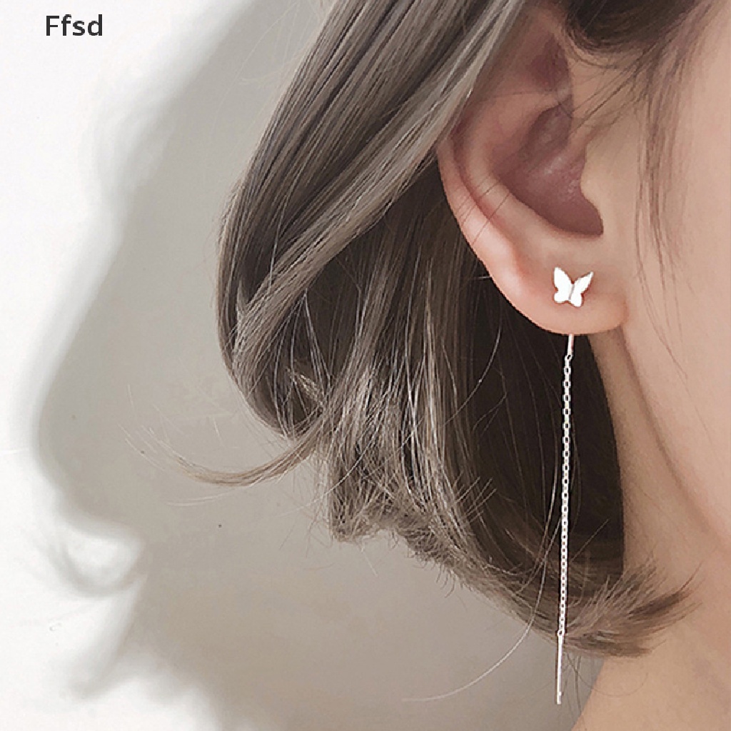 {Ffsd} Hoa Tai Dáng Dài Tua Rua Hình Bướm Thời Trang Mùa Hè Cho Nữ