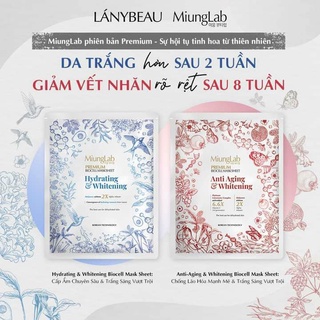  Mặt Nạ Sinh Học Dưỡng Da Cao Cấp Miung Lab 3 giúp da Trắng Hồng Làn Da Chống Lão Hóa 
