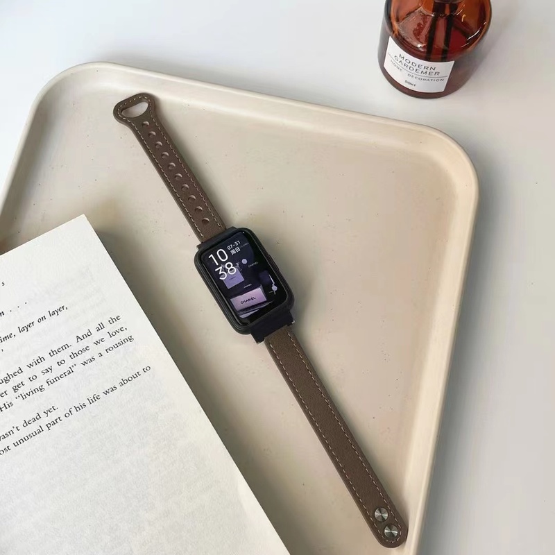 Dây Đeo Thay Thế Chất Liệu Da Cho Xiaomi Mi Band 7 Pro 7pro Mi Band 7 Pro