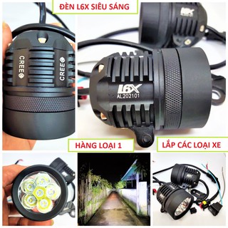 Đèn trợ sáng xe máy L6X BMI siêu sáng loại tốt hàng cao cấp chống nước