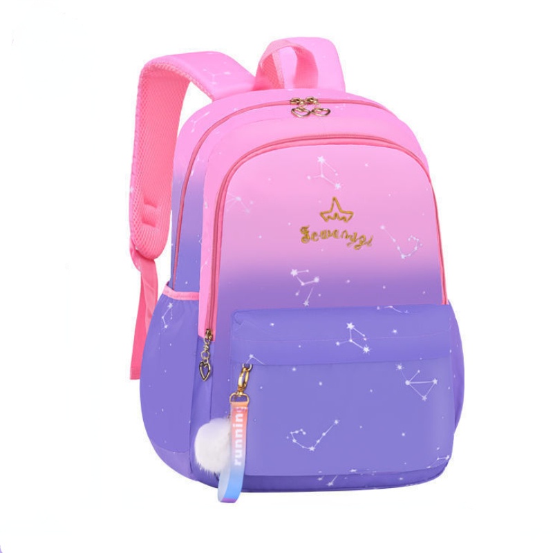 Balo Đi Học Chống Thấm Nước Chống Mòn Thiết Kế Phong Cách Công Chúa Dành Cho Bé Gái