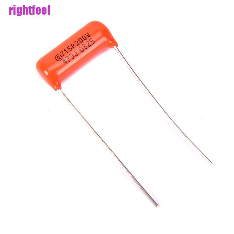 Rightfeel 1pc Electric Guitar Single Coil Pickup Acoustic Capacitor 0.047uf 473J