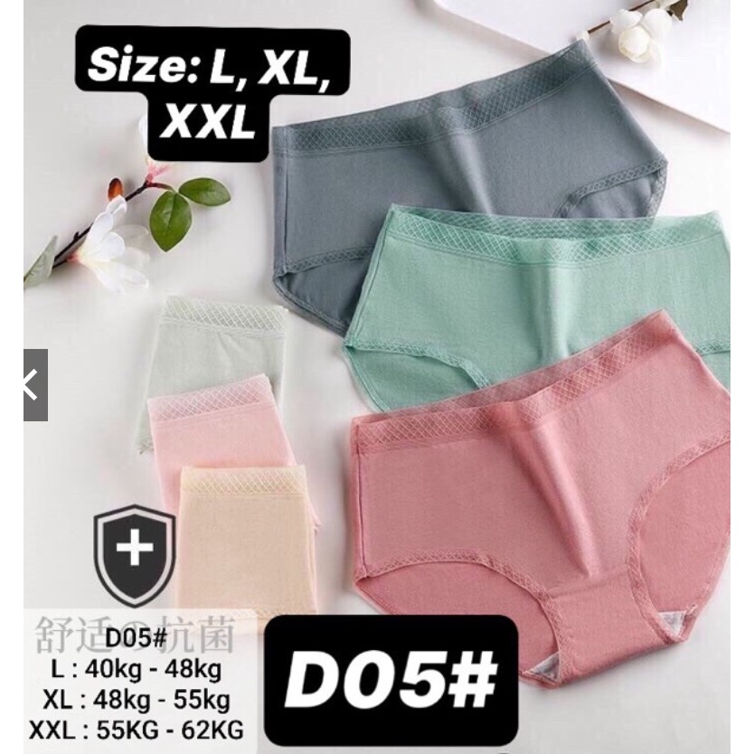 Quần lót cotton kháng khuẩn cực đẹp!