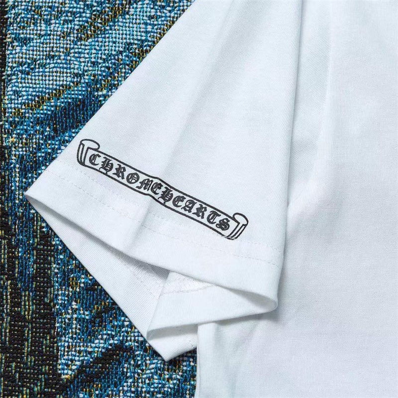 Áo Thun Tay Ngắn Cổ Tròn In Chữ Chrome Hearts Thời Trang Xuân Hè Dành Cho Nam Và Nữ U6RU6Tcomfortable