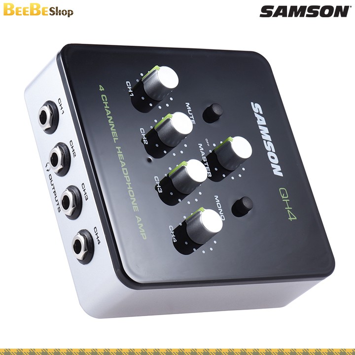 Samson QH4 - Bộ Chia Tai Nghe 4 Cổng Cho Phòng Thu, Khuếch Đại Cao Cấp Headphone Distribution Amplifier