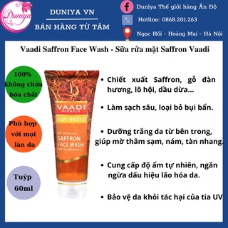 Sữa rửa mặt trắng da Vaadi Saffron Ấn Độ