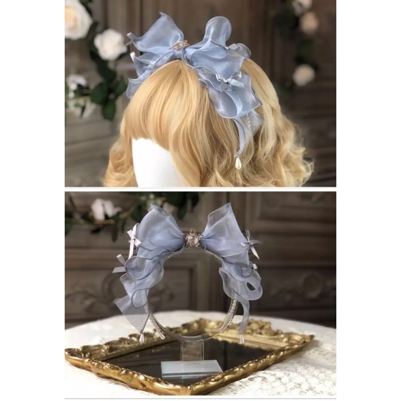 YASLC0074-Phụ kiện xám handmade lolita ngôi sao ma thuật