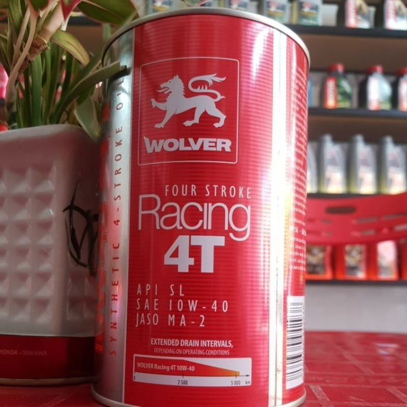 Nhớt Wolver Four Stroke Racing 4T 10w40 1000ml xe số