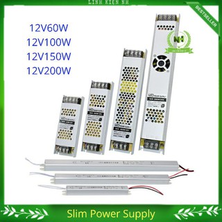220v-12v slim power supply - nguồn led mỏng 60w/100w/150w/200w/300w loại tốt