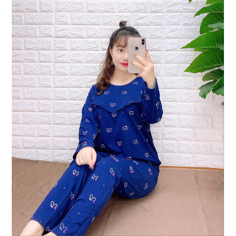 [SIZE 50-70KG]Bộ Đồ Bầu Sau Sinh Gấu Kéo Khoá Ngang Cho Mẹ