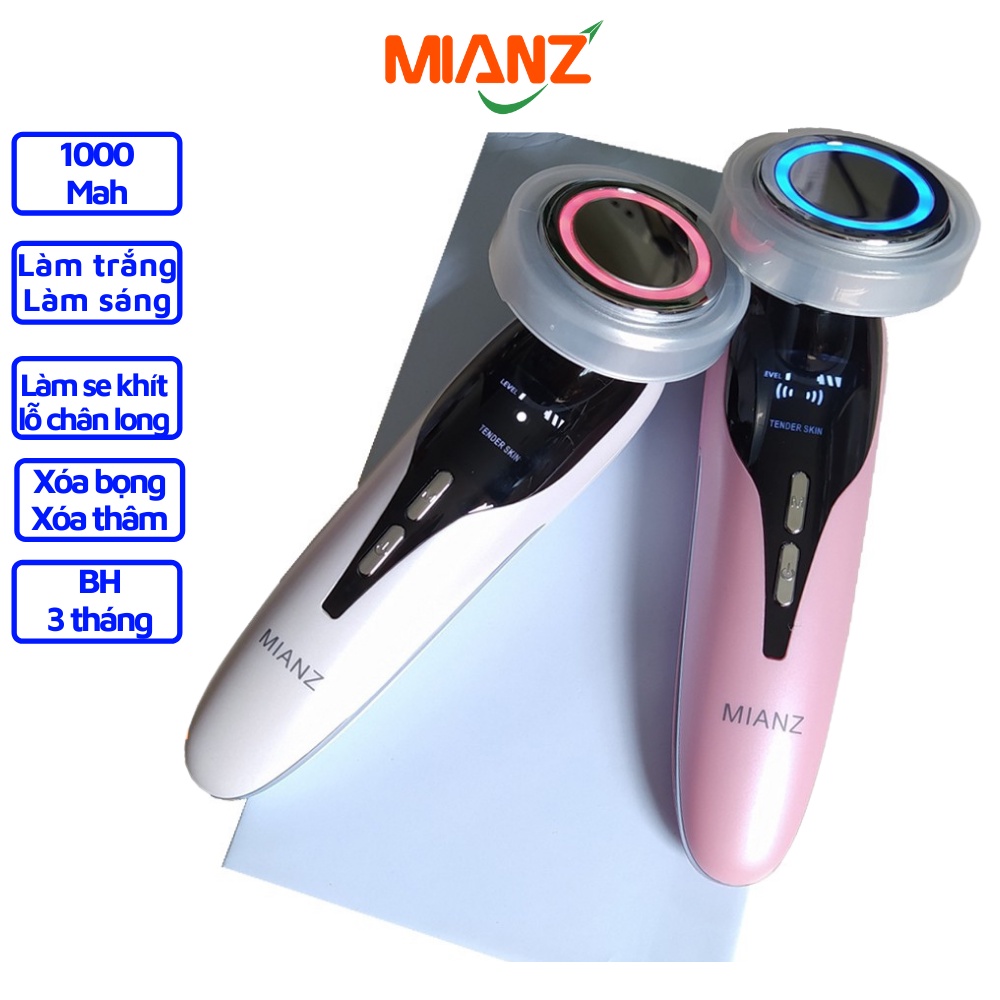 Máy massage mặt MIANZ nâng cơ điện di tinh chất mát xa mặt, làm sạch, trẻ hóa chăm sóc da mặt HDSD Tiếng thumbnail