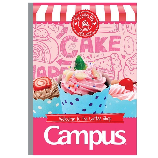 Vở Coffee Shop - 4 Ly Ngang 96 Trang ĐL 70g/m2 - Campus NB-ACOF96 (Mẫu Màu Giao Ngẫu Nhiên)