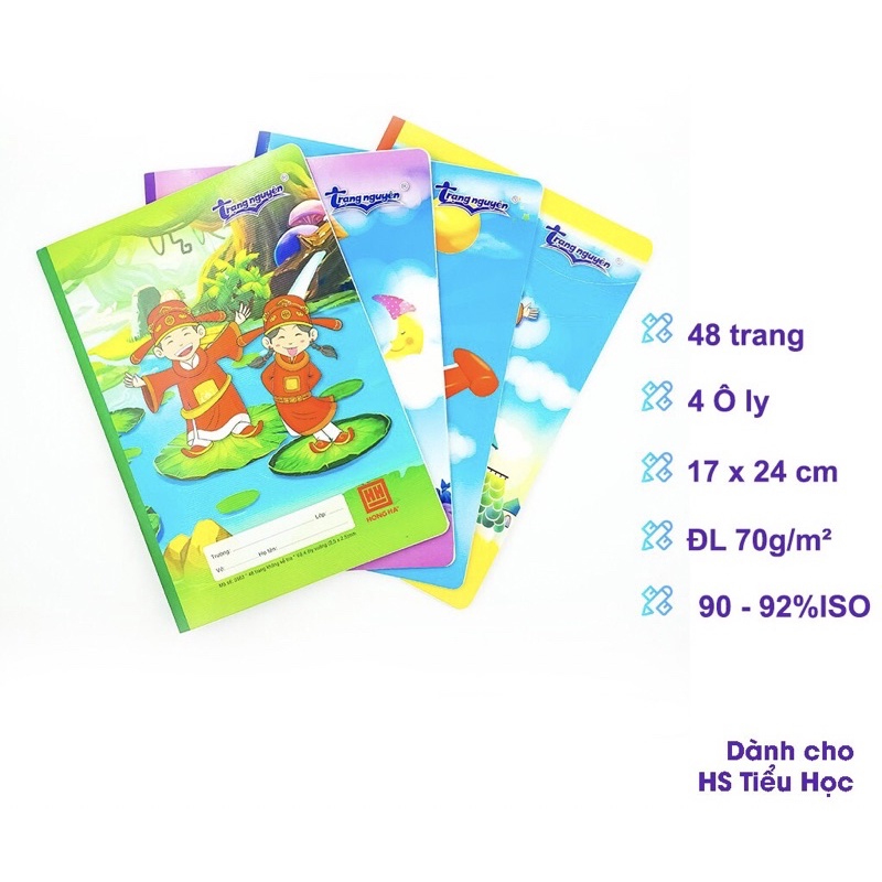 Vở 4 ôly Hồng Hà 48 trang Trạng Nguyên 0563