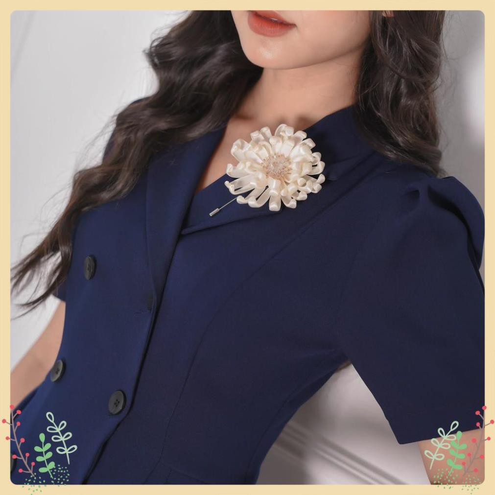 Đầm Nữ Lury Dáng Xòe, Đầm Dự Tiệc Xếp Ly Cổ Vest Siêu Sang, Vải Mango Cao Cấp Màu Xanh/ Đỏ Siêu Đẹp, Tôn Dáng - V107 | BigBuy360 - bigbuy360.vn