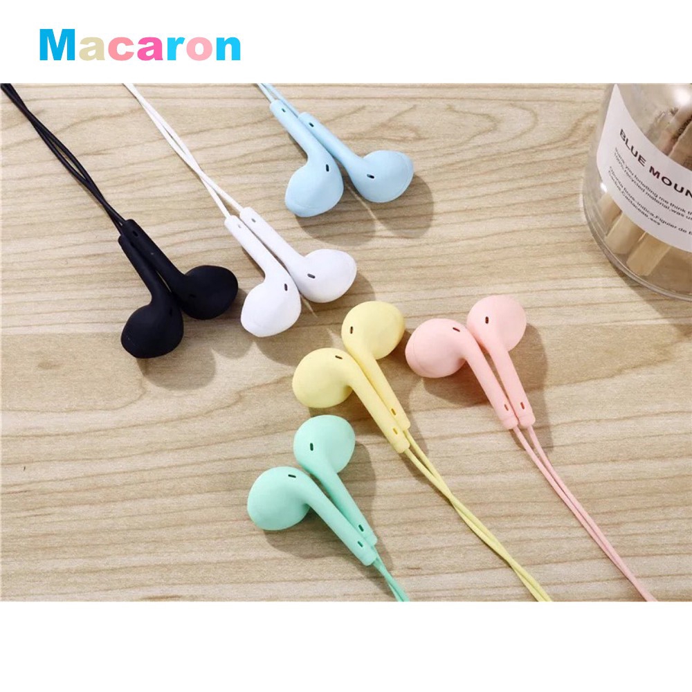 Tai Nghe Nhét Tai Jack 3.5mm Màu Macaron U19 Dài 1.2m