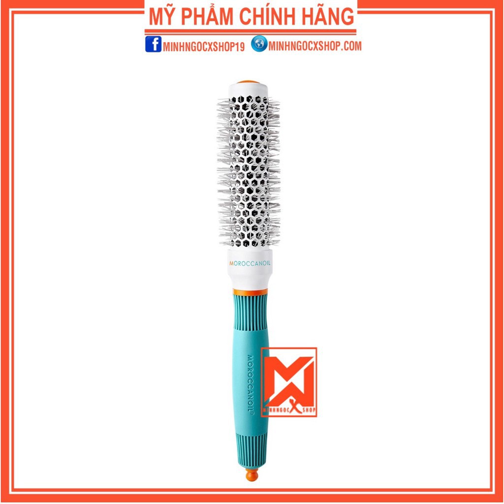 ✅[ MOROCCANOIL ] LƯỢC TRÒN GỐM SẤY XOĂN MOROCCANOIL CERAMIC 25ML ROUND BRUSH CHÍNH HÃNG