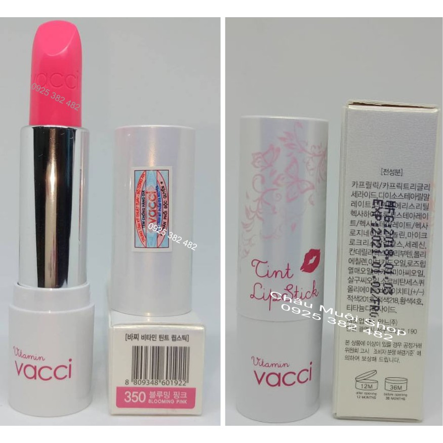 Xả Lỗ (date 05/2022) Son Vitamin Cao Cấp Dưỡng Môi Lâu Phai Vacci  Vitamin Tint Lipstick