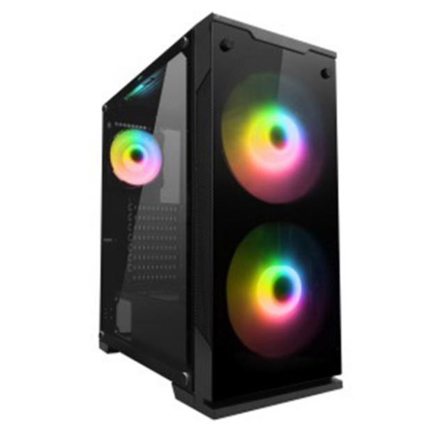 Vỏ Case Máy Tính SAMA CRYSTAL LED RGB, KÍNH CƯỜNG LỰC