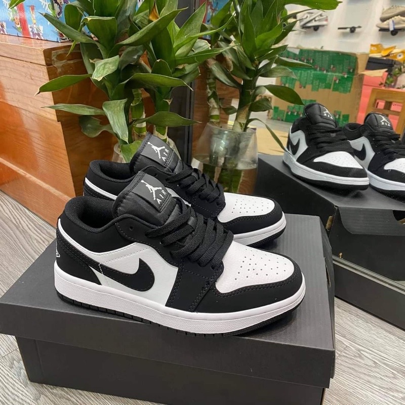 Giày JORDAN 1 Low đen trắng , Giày Sneaker 𝐉𝐎𝐃𝐀𝐍 1 Panda THẤP CỔ Màu Đen Trắng