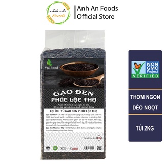 Gạo Lứt đen Phúc Lộc Thọ VJA - Hộp 1kg cao cấp - Giá Sỉ, Date mới