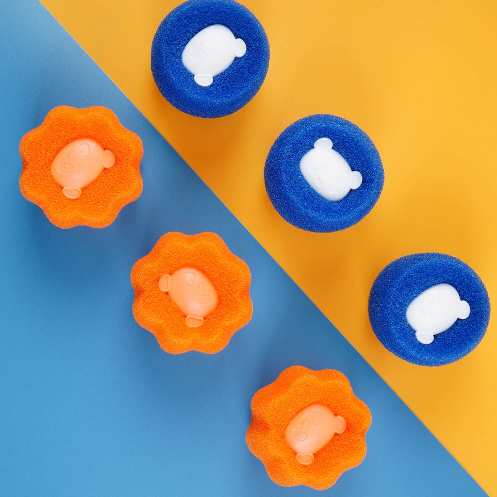 Bộ 3 quả bóng giặt quần áo JUJIAJIA chống làm hỏng trang phục chất lượng cao tiện lợi