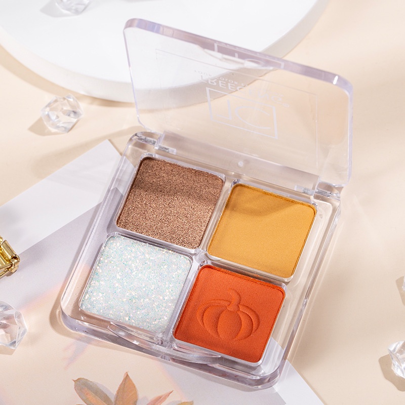 Bảng Phấn Mắt Bốn Màu Trong Suốt Lấp Lánh