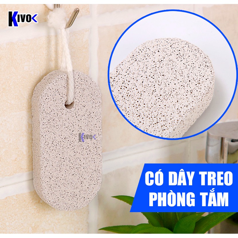Đá Bọt Biển Chà Gót Chân Có Quai - Đá Tẩy Tế Bào, Kỳ Da Chà Chân, Đá Mài Gót Chân, Bào Gót Chân - Kivo | BigBuy360 - bigbuy360.vn