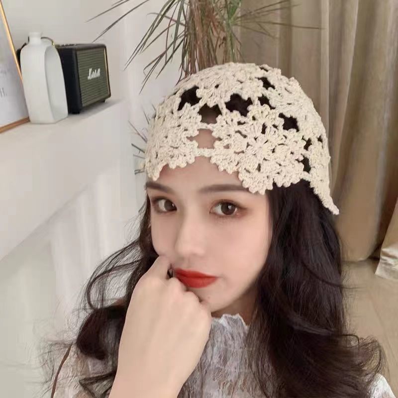 Nón Len Đan Móc Thủ Công Thời Trang Cho Nữ