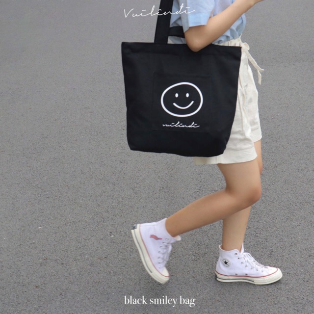 Túi Black Smiley - Vui Lên Đi | BigBuy360 - bigbuy360.vn