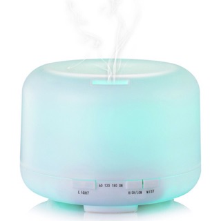 Máy khuếch tán siêu âm trụ 500ml lớn đổi 7 màu- aroma diffuser