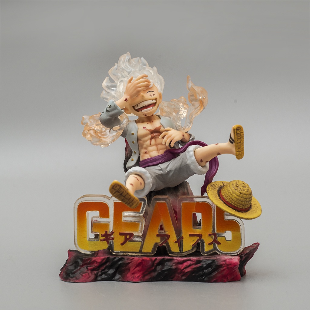 Mô hình One Piece Luffy Gear 5 Miniver cao 11cm Mô hình trang trí One Piece Luffy Mũ Rơm Haki Shop