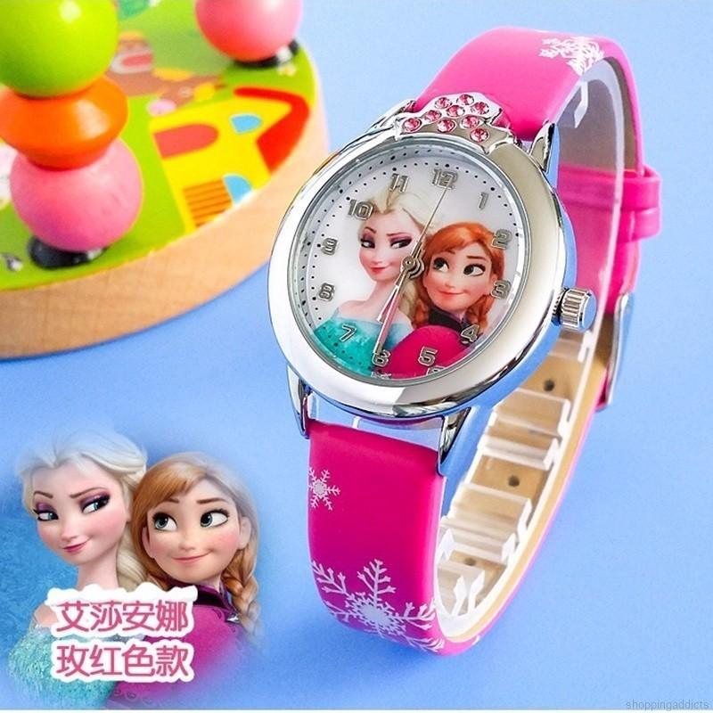 Đồng hồ hình phim hoạt hình Frozen đính pha lê cho bé gái | BigBuy360 - bigbuy360.vn