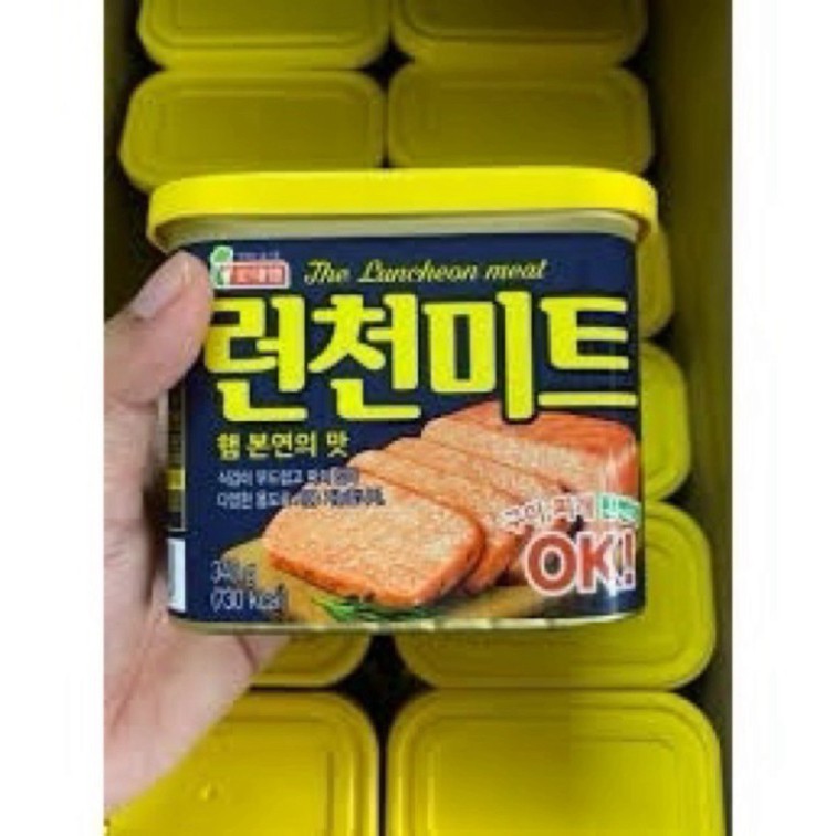 Thịt Hộp Lotte Hàn Quốc 340g Lotte The Luncheon Meat 💝FREE SHIP💝 Thịt Hộp Spam Hàn Quốc Siêu Ngon