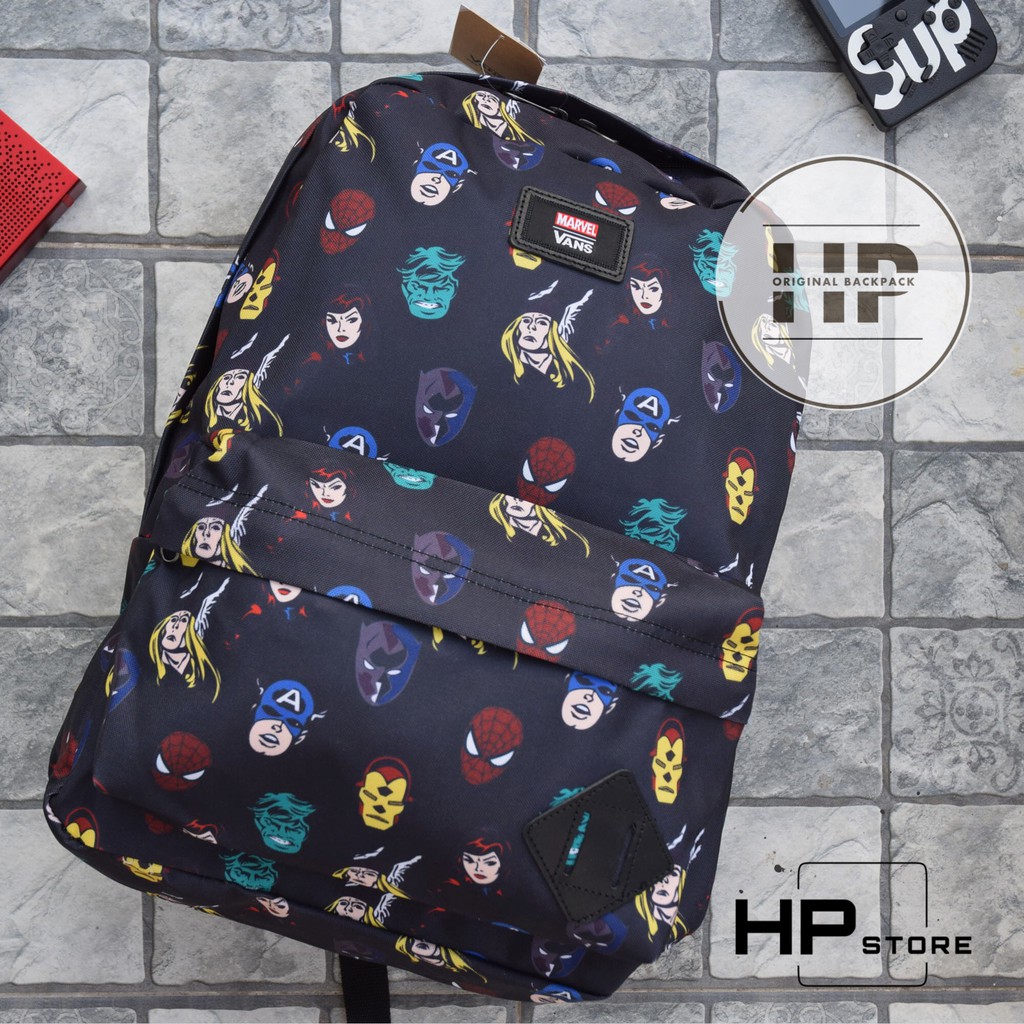 [ẢNH THẬT] Balo Van$ X Marvel Old Skool II Backpack Black (4) – Auth xuất xưởng