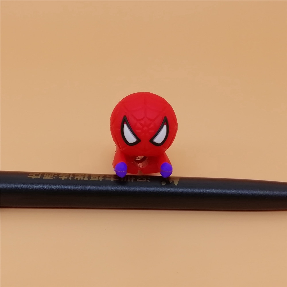 Phụ Kiện Bảo Vệ Đầu Dây Cáp Sạc Bằng Nhựa Pvc Thiết Kế Hình Avengers Dễ Thương