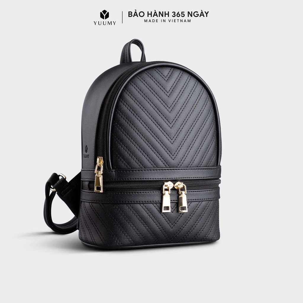 Balo nữ da mềm họa tiết trần chỉ YUUMY Seasand YBA54