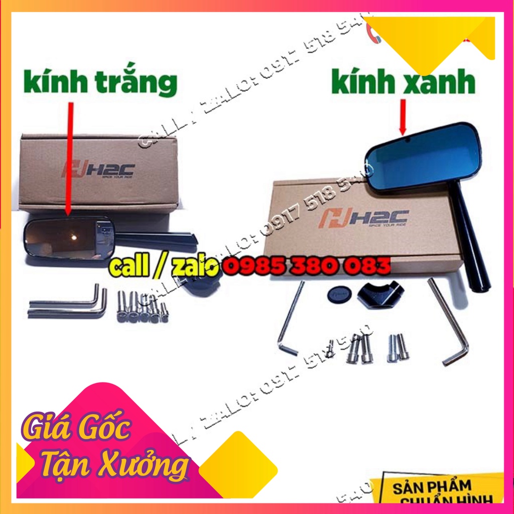 🥇 GƯƠNG CHIẾU HẬU H2C CHÍNH HÃNG ĐỦ ỐC VÀ LỤC GIÁC ( GIÁ 1 CHIẾC) 🥇 (Ảnh Sp thật)