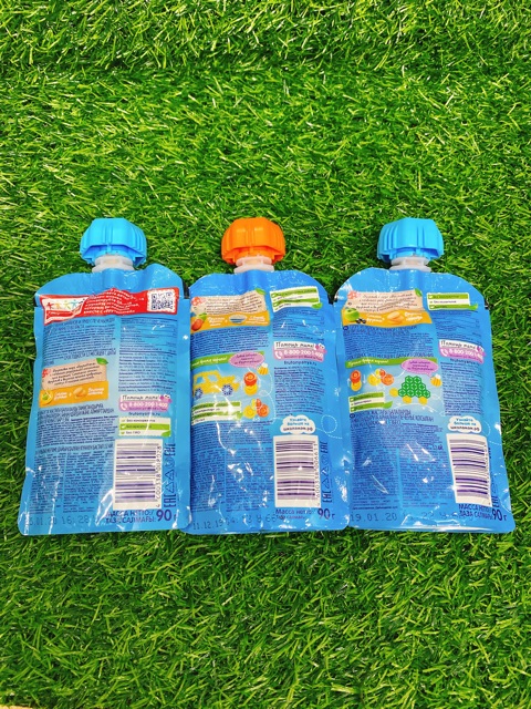 [HÀNG NỘI ĐỊA NGA ] TÚI Trái Cây Nghiền Fruto Nga Cho Bé từ 6 tháng