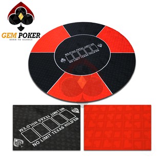 THẢM POKER TRÒN CAO SU CAO CẤP - RED