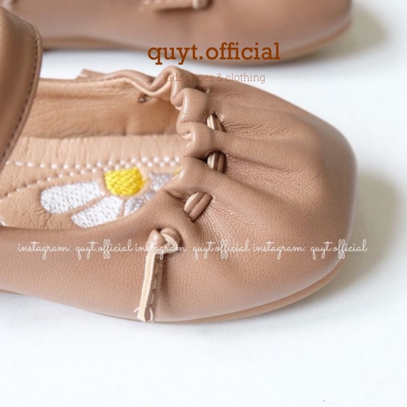 [Có sẵn/ Ảnh tự chụp] Giày búp bê bé gái chun mũi tiệm nhà Quýt