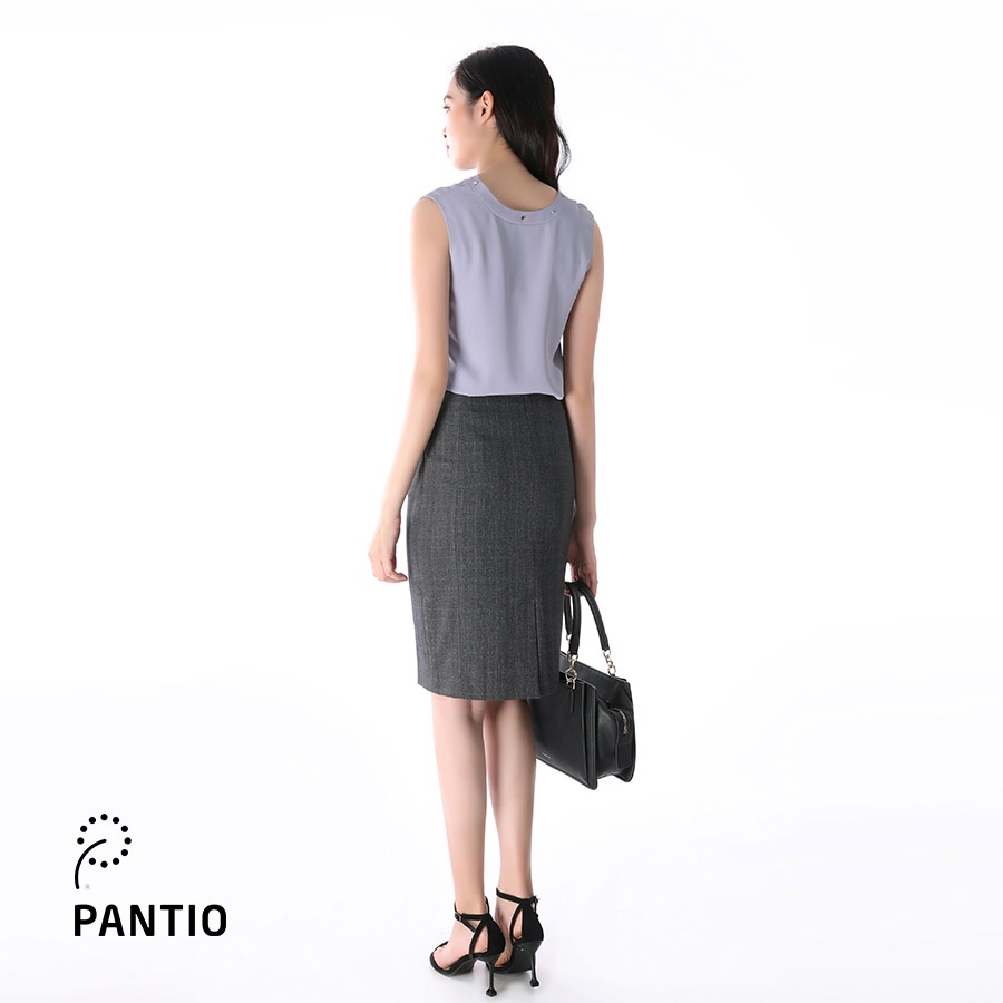 Chân váy dài kẻ mờ dáng ôm BJD92238 - PANTIO