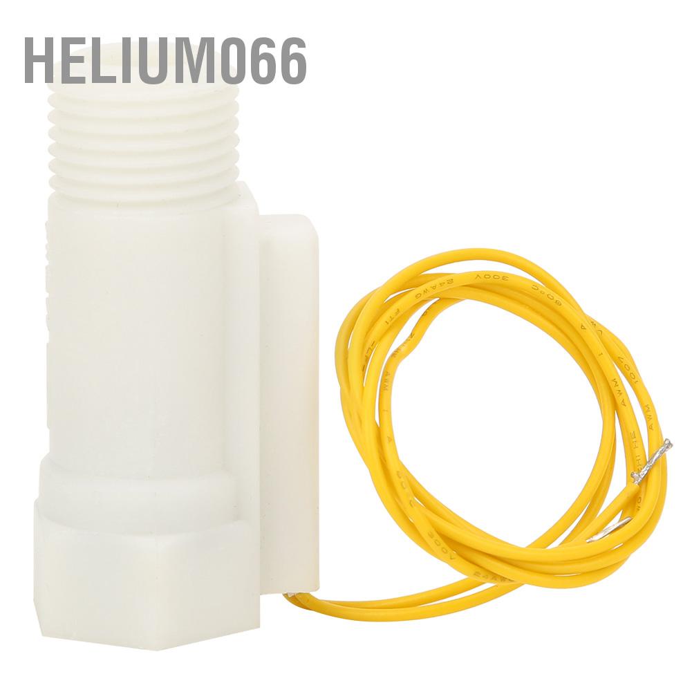 Helium066 Plastic Water Flow Sensor Switch Piston Type G1/2in Male/Female Thread DC0-