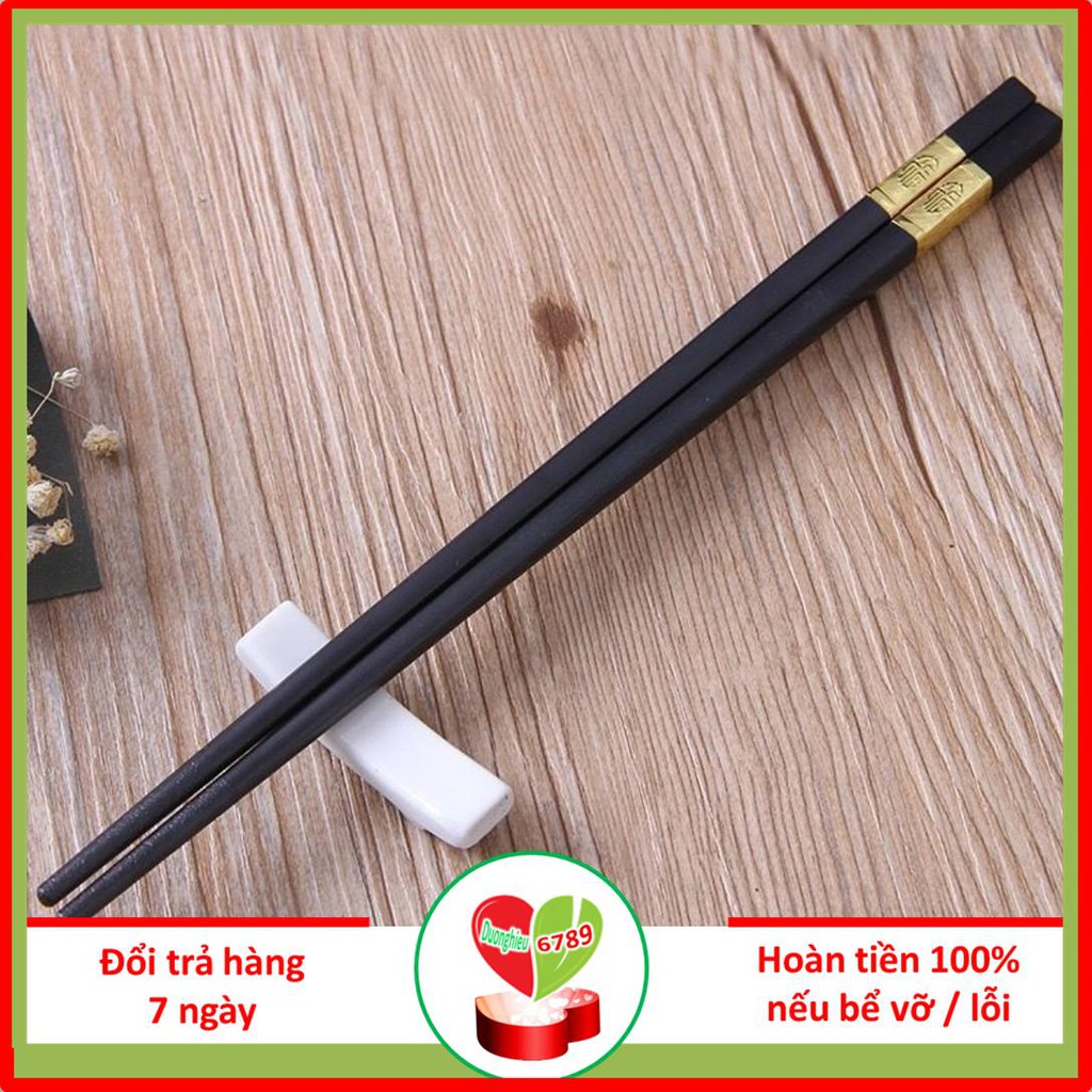 Đũa Sừng Khảm Vàng (Hộp 10 Đôi) (giá sốc) - Duonghieu6789