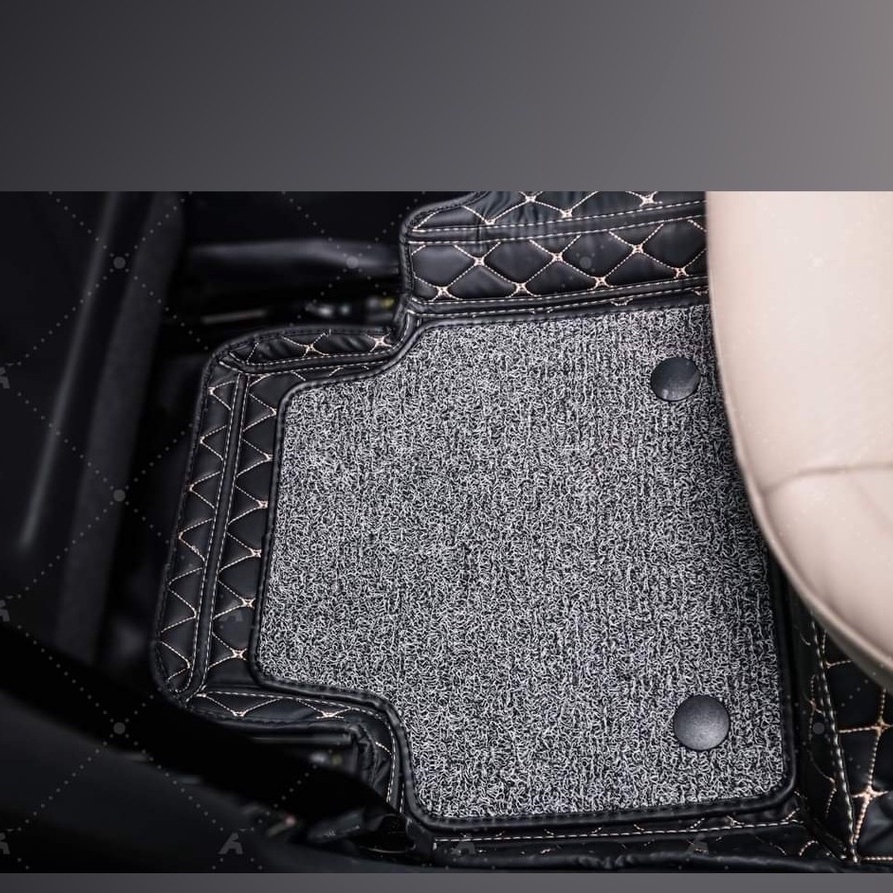 Thảm lót sàn 6D da Pu cao cấp cho xe Huyndai Accent 2018 - 2023,không mùi chống thấm nước tuyệt đối