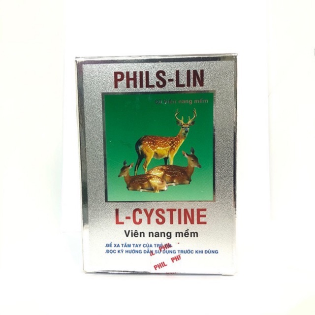 Viên Uống Làm Đẹp Da, Ngừa gãy, rụng Tóc, hỗ trợ giảm Mụn L Cystine Phil Interma hộp 60 viên chính hãng