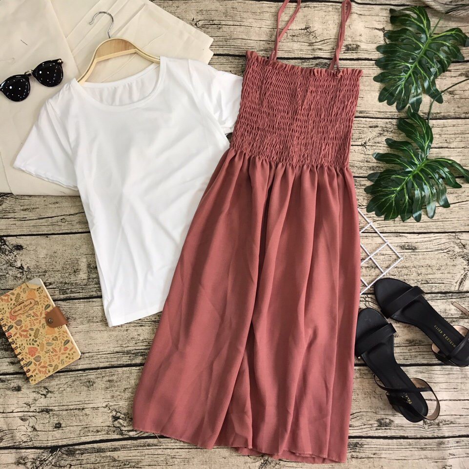 SET ĐẦM MAXI BO THUN