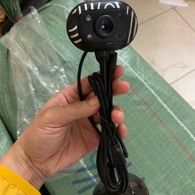 Webcam Chân Cao có mic dùng cho máy tính có tích hợp mic và đèn Led trợ sáng |Webcam máy tính để bàn| Bảo hành 3 tháng
